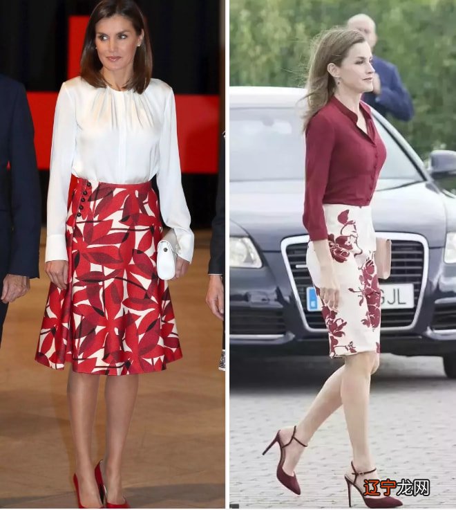 有品位的中年女人，穿裙子都不会高于膝盖，看西班牙王后就知道