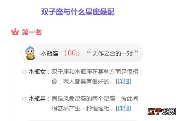 星座配对表分数 12星座配对分数表