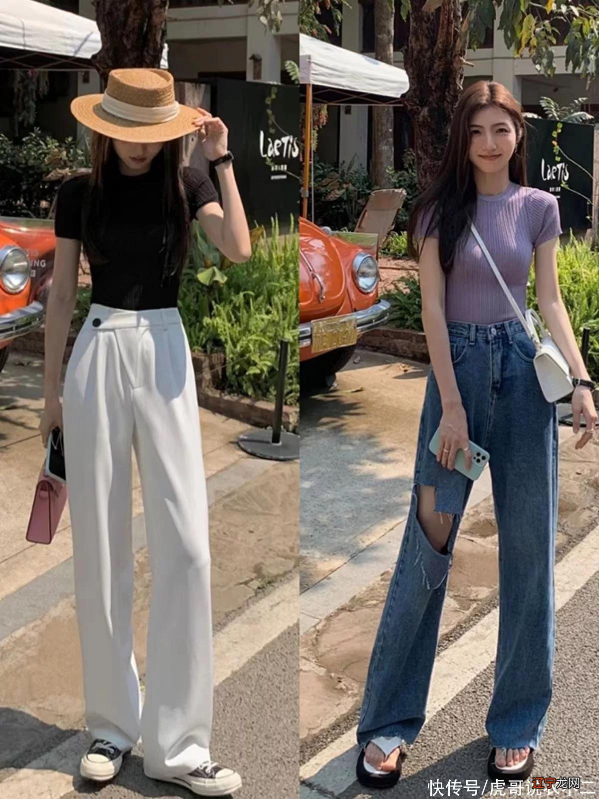 看完潮人穿搭才知道，初夏最兴“小背心+阔腿裤”，不挑人还时髦