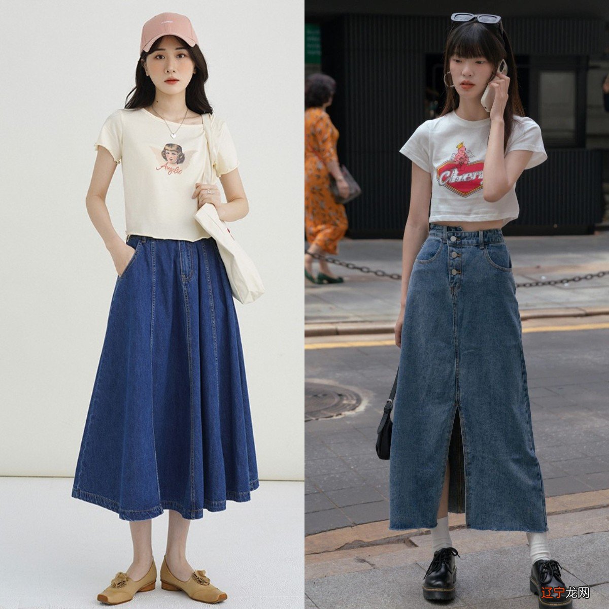 今年正流行“牛仔裙”，这样穿遮肉、显瘦还很减龄，跟着穿就对了