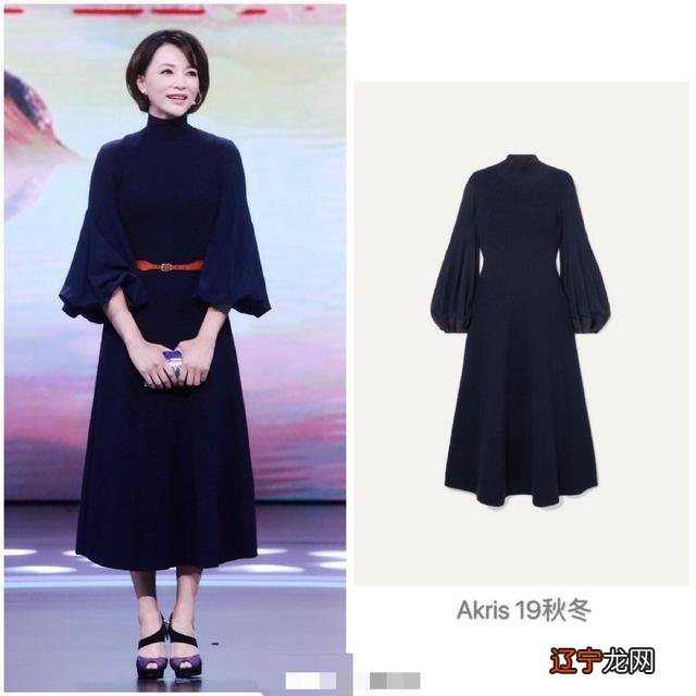 董卿穿水墨山水西装裙，腹有诗书气的穿搭，凸显知性优雅美