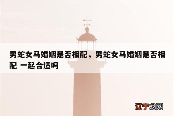 男蛇女马婚姻是否相配,男蛇女马婚姻是否相配 一起合适吗