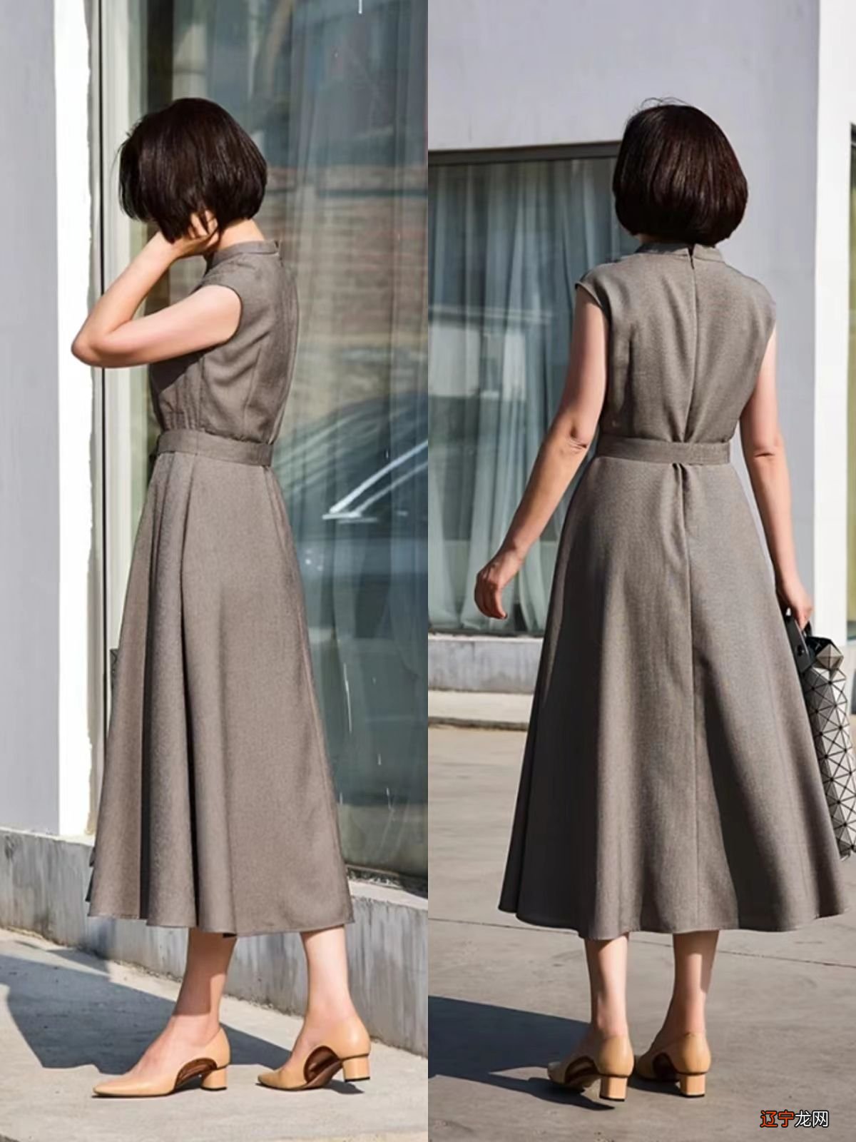 真正不放任衰老的50岁女人,穿膝下裙、西装裤和带跟鞋,体面优雅