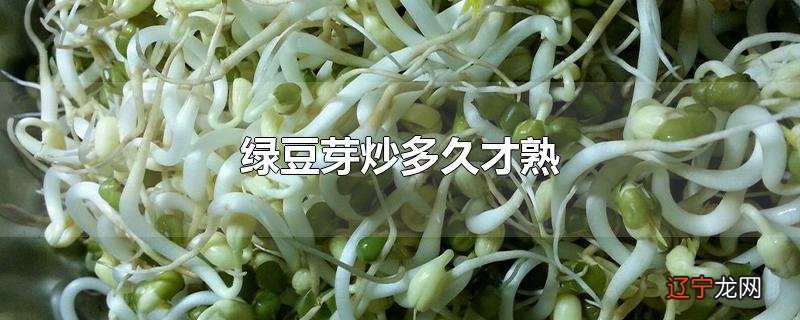 绿豆芽炒多久才熟