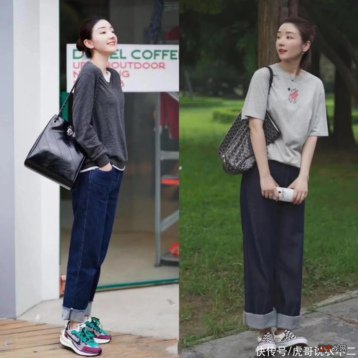 卫衣+无痕裤,卫衣+膝下裙,入秋后就这么安排吧,又美又时髦