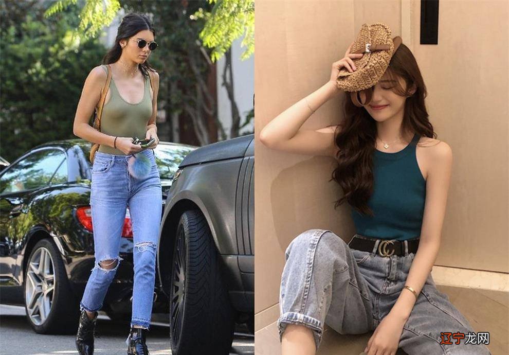 “老爹背心+牛仔裤”，时髦又时髦！