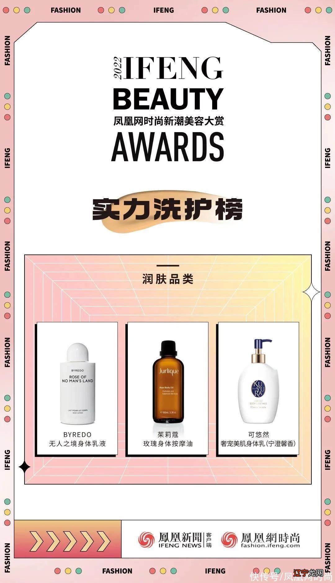 凤凰网时尚新潮美容大赏榜单公布！哪个是你的心水好物？