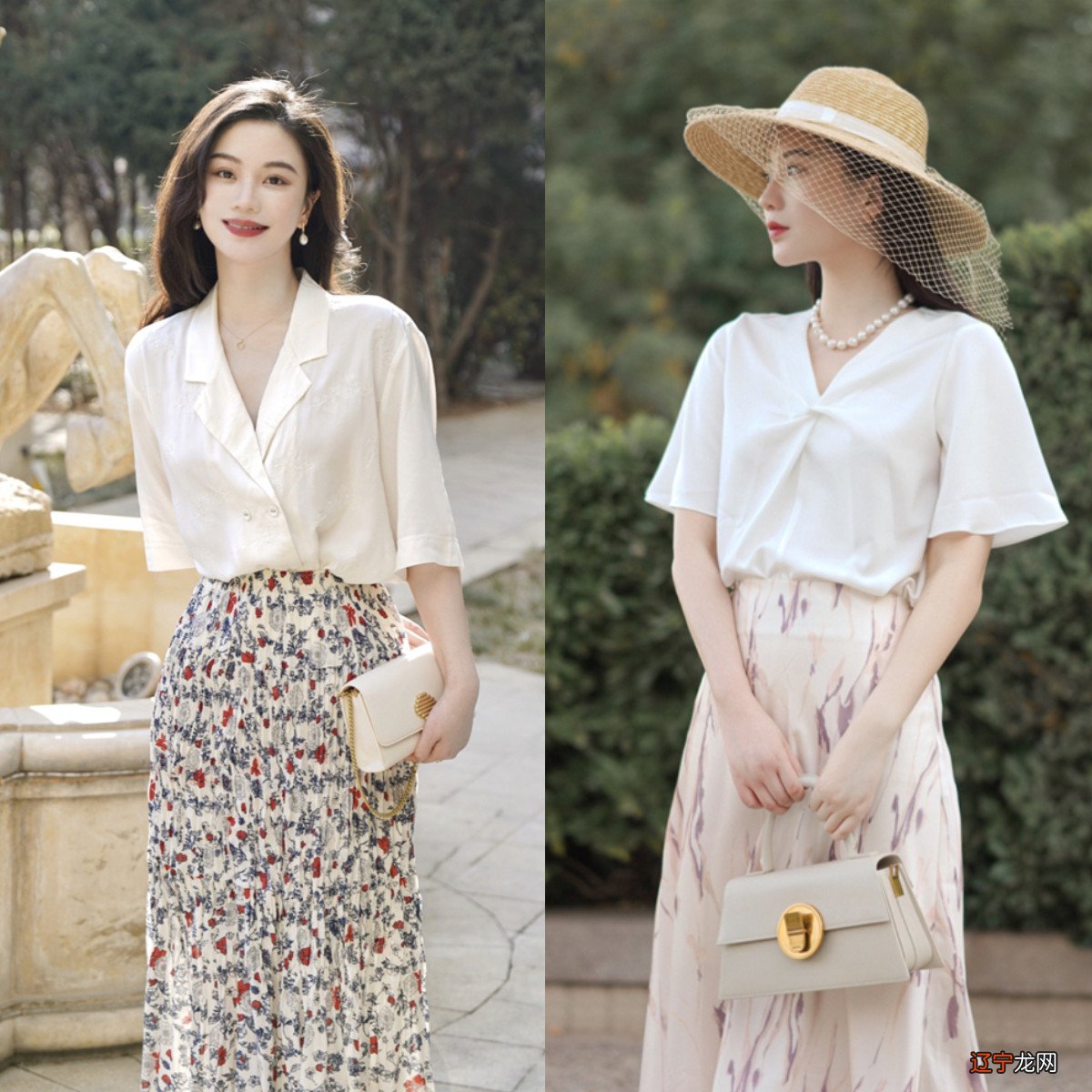 衬衣＋半身裙＝今春王炸cp，优雅、时髦又显气质，值得借鉴