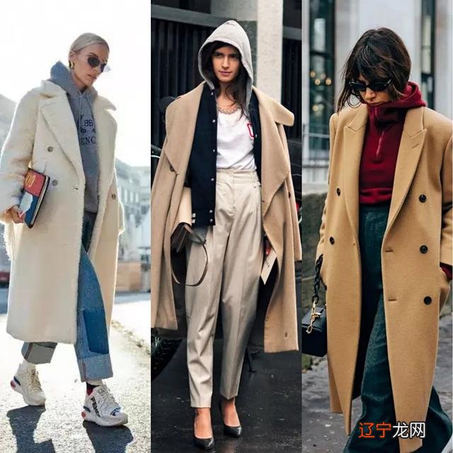 入冬要想保暖又时髦，穿连帽卫衣搭毛呢大衣，不仅气质显瘦还时尚