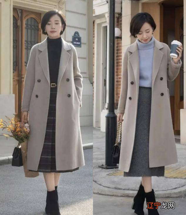 中年女人如何搭配米灰色套装?