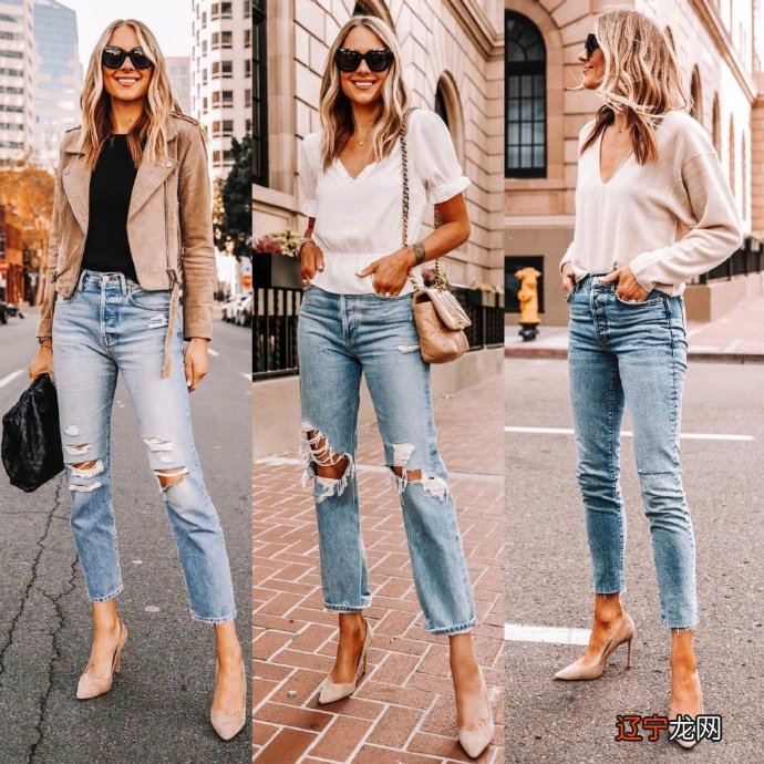 美爆阔腿裤、秒杀小黑裤，今春流行这类“牛仔裤”，优雅更显气场