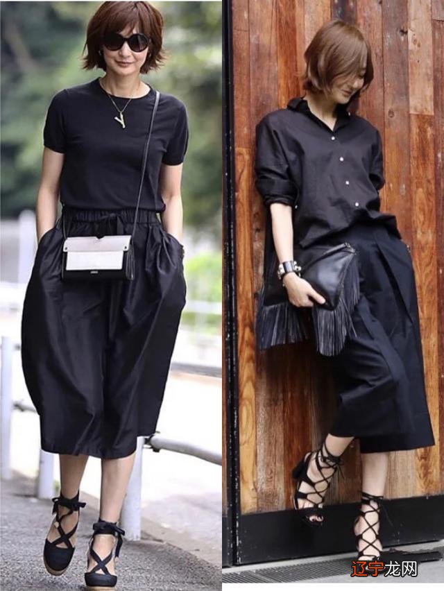 40＋女人穿黑色显老？是你不会搭配！看50岁富冈佳子这么穿多美