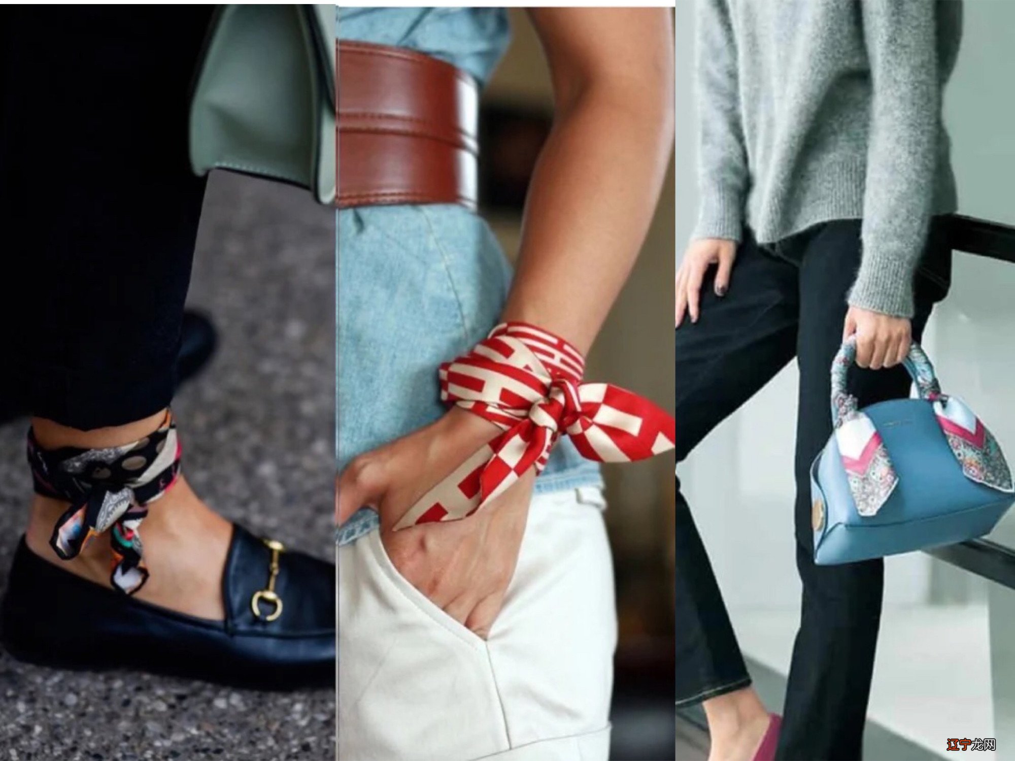 真正精致的女人,懂得用配饰锦上添花,丝巾这样系就很美