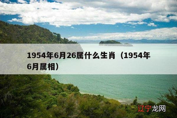 1954年6月属相 1954年6月26属什么生肖