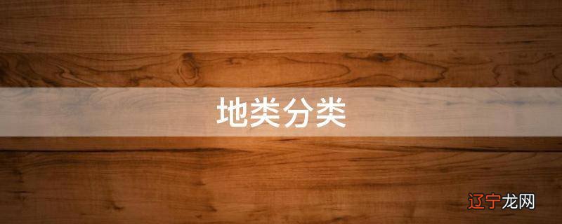 地类分类