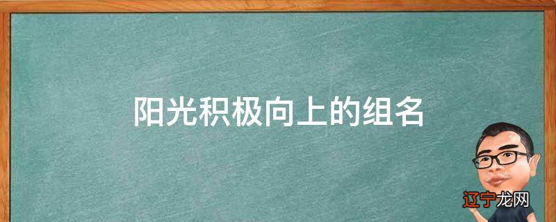 阳光积极向上的组名
