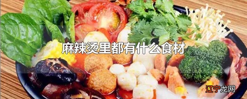 麻辣烫里都有什么食材