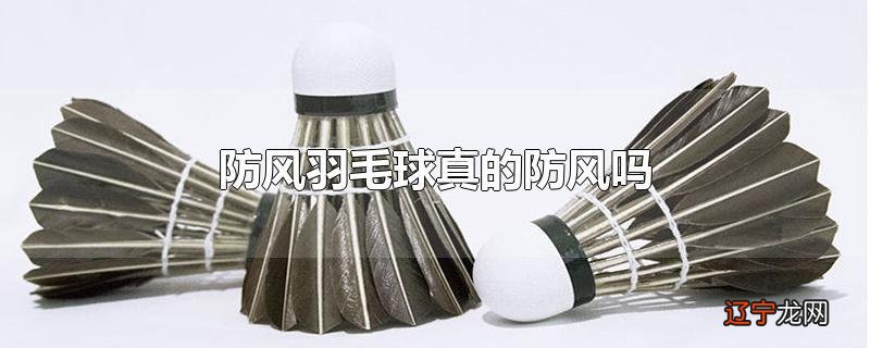防风羽毛球真的防风吗