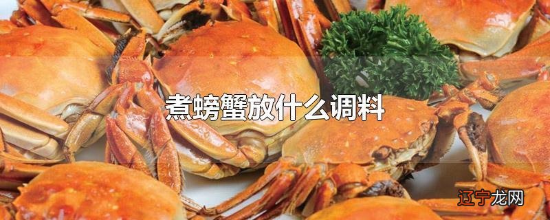 煮螃蟹放什么调料
