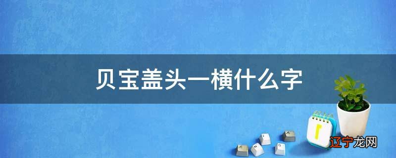 贝宝盖头一横什么字