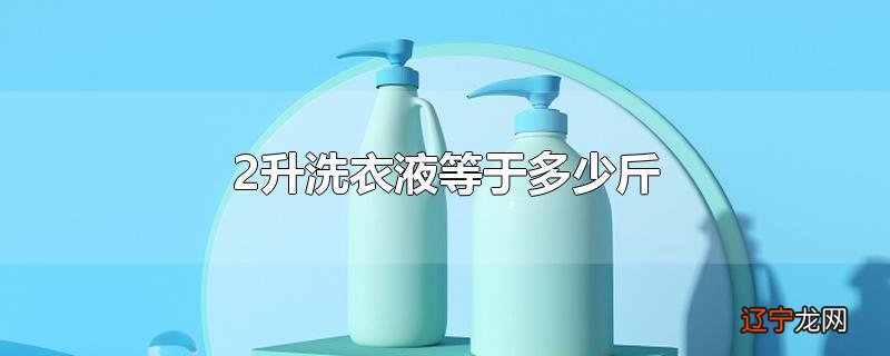 2升洗衣液等于多少斤