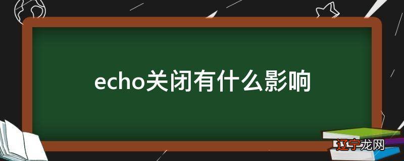 echo关闭有什么影响