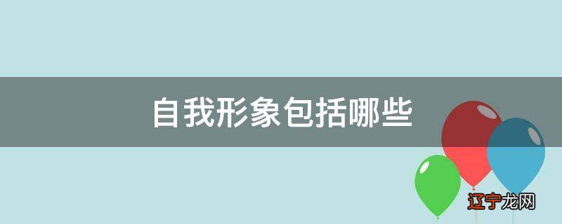 自我形象包括哪些
