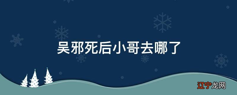 吴邪死后小哥去哪了