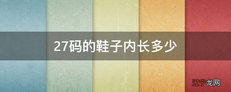 27码的鞋子内长多少