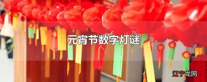 元宵节数字灯谜