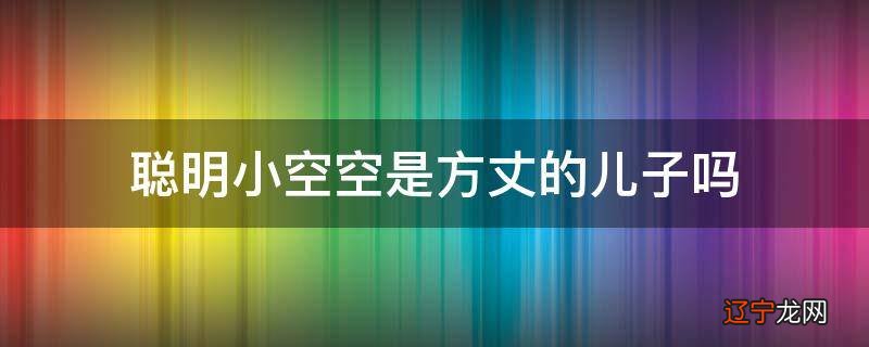 聪明小空空是方丈的儿子吗